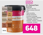 Simple Choice Textured Paint Assorted-20L