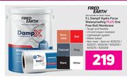 Fired Earth 5L DampX Hydro Force Waterproofing Plus One Free Roll Membrane