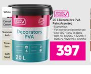 Simple Choice Decorators PVA Paint Assorted-20L