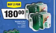 Hunter's Dry Real Cider Cans-For 2 x 6 x 440ml