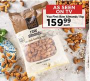 You First Raw Almonds 1 kg- Each