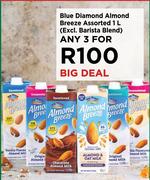 Blue Diamond Almond Breeze Assorted 1L (Excl. Barista Blend)- For Any 3