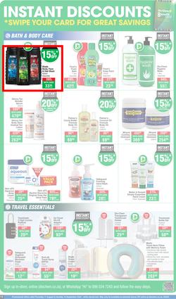 Dis-Chem : Spring Savings (17 August - 10 September 2023), page 11