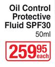 Eucerin Dermo Purifyer Oil Control Protective Fluid SPF30-50ml Each