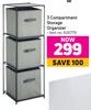3 Compartment Storage Organizer