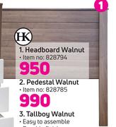 HK Headboard Walnut