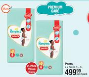 Pampers Premium Care Pants Value Pack Sizes 3-6-Per 2 Pack
