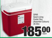 Spar Good Living 26Ltr Cooler Box (Assorted Colours)-Each