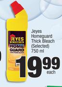 Jeyes Homeguard Thick Bleach (Selected)-750ml Each