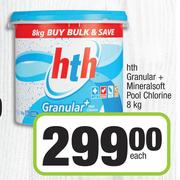 hth Granular+ Mineralsoft Pool Chlorine-8kg Each
