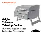 Megamaster Origin 2 Burner Tabletop Cooker
