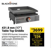 Black Stone 431.8mm (17") Table Top Griddle