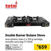 Totai Double Burner Butane Stove