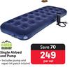 Camp Master Single Airbed And Pump-Per Set