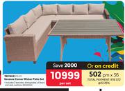 Terraceleisure Savanna Corner Wicker Patio Set-Per Set