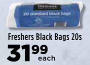 Freshers Black Bags-20s Each