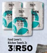 Food Lover's Kitchen Towels-For 3 x 2s