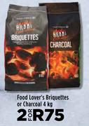 Food Lover's Briquettes Or Charcoal-For 2 x 4Kg