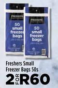Freshers Small Freezer Bags-For 2 x 50s
