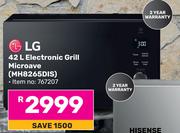 LG 42L Electronic Grill Microwave MH8265DIS