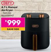 Defy 4.7L Manual Air Fryer