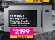 Samsung 30L Bespoke Solo Microwave Oven Grey MS30T5018AG/FA