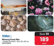 Waltex Memory Foam Mat 850015895-Each