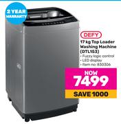 Defy 17Kg Top Loader Washing Machine DTL153
