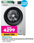 Hisense 6Kg Front Loader Washing Machine WFVC6010