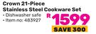 Tissolli Crown 21 Piece Stainless Steel Cookware Set