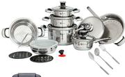 Tissolli Bekaline 15 Piece Stainless Steel Cookware Set