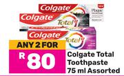 Colgate Total Toothpaste Assorted-For 2 x 75ml