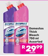 Domestos Thick Bleach Assorted-750ml Each