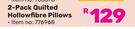 Mainstays 2 Pack Quilted Hollow Fibre Pillows