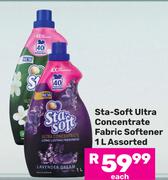 Sta Soft Ultra Concentrate Fabric Softener Assorted-1L Each