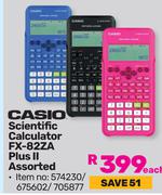 Casio Scientic Calculator FX-82ZA Plus II Assorted-Each