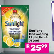 Sunlight Dishwashing Liquid Pouch-750ml Each
