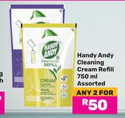 Handy Andy Cleaning Cream Refill Assorted-For Any 2