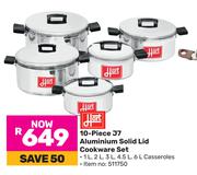 Hart 10-Piece J7 Aluminium Solid Lid Cookware Set