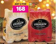 Strongbow Gold Apple Or Red Berries NRB 6 x 330ml-For Any 2