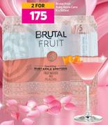 Brutal Fruit Ruby Apple Cans 6 x 500ml-For 2