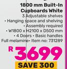 Ucan 1800mm Built In Cupboards White