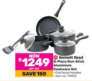 Bennett Read 8 Piece Non Stick Aluminium Cookware Set-Per Set