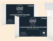 Always Home 2 Pack Pinsonic Quilted Pillow