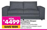 Tranquility Sleeper Couch Grey