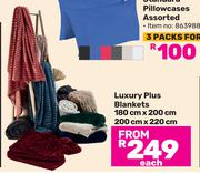 Luxury Plus Blankets-200cm x 220cm Each