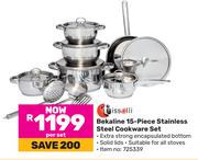 Tissolli Bekaline 15 Piece Stainless Steel Cookware Set-Per Set