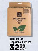 You First Eco Disposable Cups-12s Each