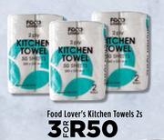 Food Lover's Kitchen Towels-For 3 x 2s