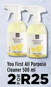 You First All Purpose Cleaner-For 2 x 500ml